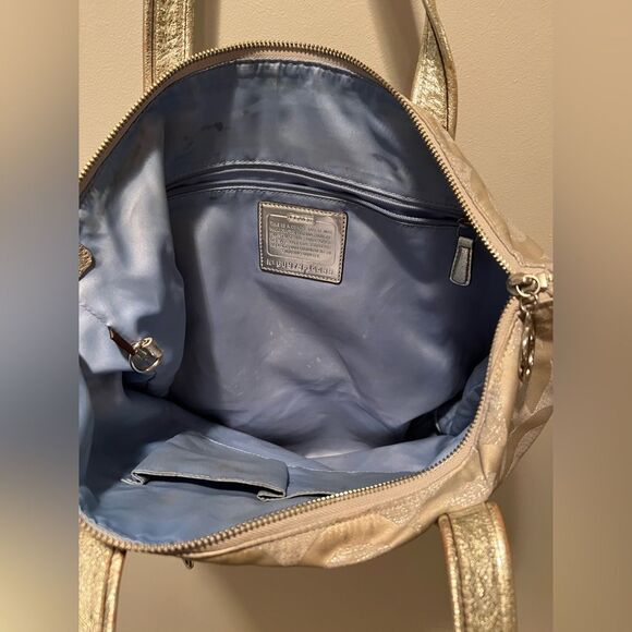 Coach Poppy Op Art Glam Signature Tote Bag - Picture 9 of 16